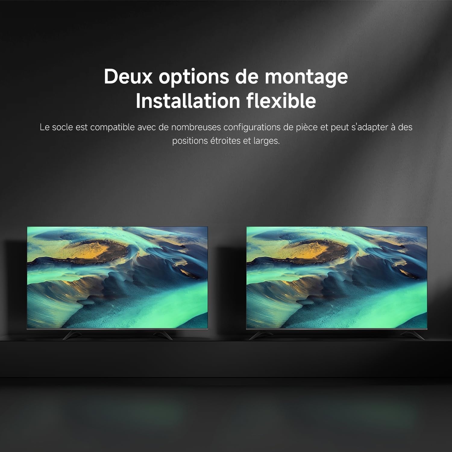 XIAOMI TV F Pro 75, 190 Cm (75 Pouces), 4K UHD QLED, Smart TV, Fire OS8, Contrôle Vocal Alexa, HDR10+, 60Hz Avec 120Hz Game Boost Mode, MEMC, 2Go+32Go, Compatible Avec Apple Airplay