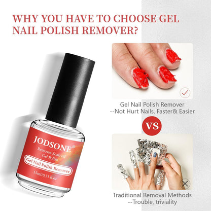 15Ml Dissolvant Vernis Semi Permanent, Enlève Le Vernis Gel En 3 À 5 Minutes Sans Trempage Ni Enveloppement, Enlève Facilement Et Rapidement Vernis Gel