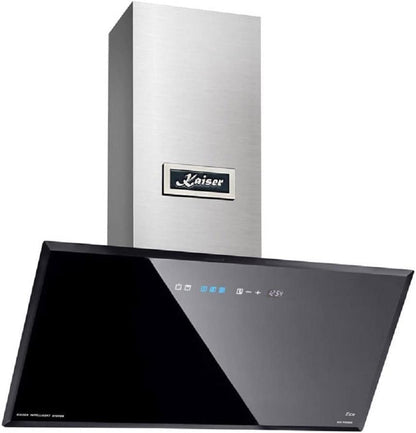at 9430+Tuyau. Hotte Aspirante 90 Cm, Verre, 3 Niveaux De Puissance, 1250 M³/H, Hotte Avec Minuterie, Hotte À Recyclage D'Air, Vainqueur Du German Brand Award 2018