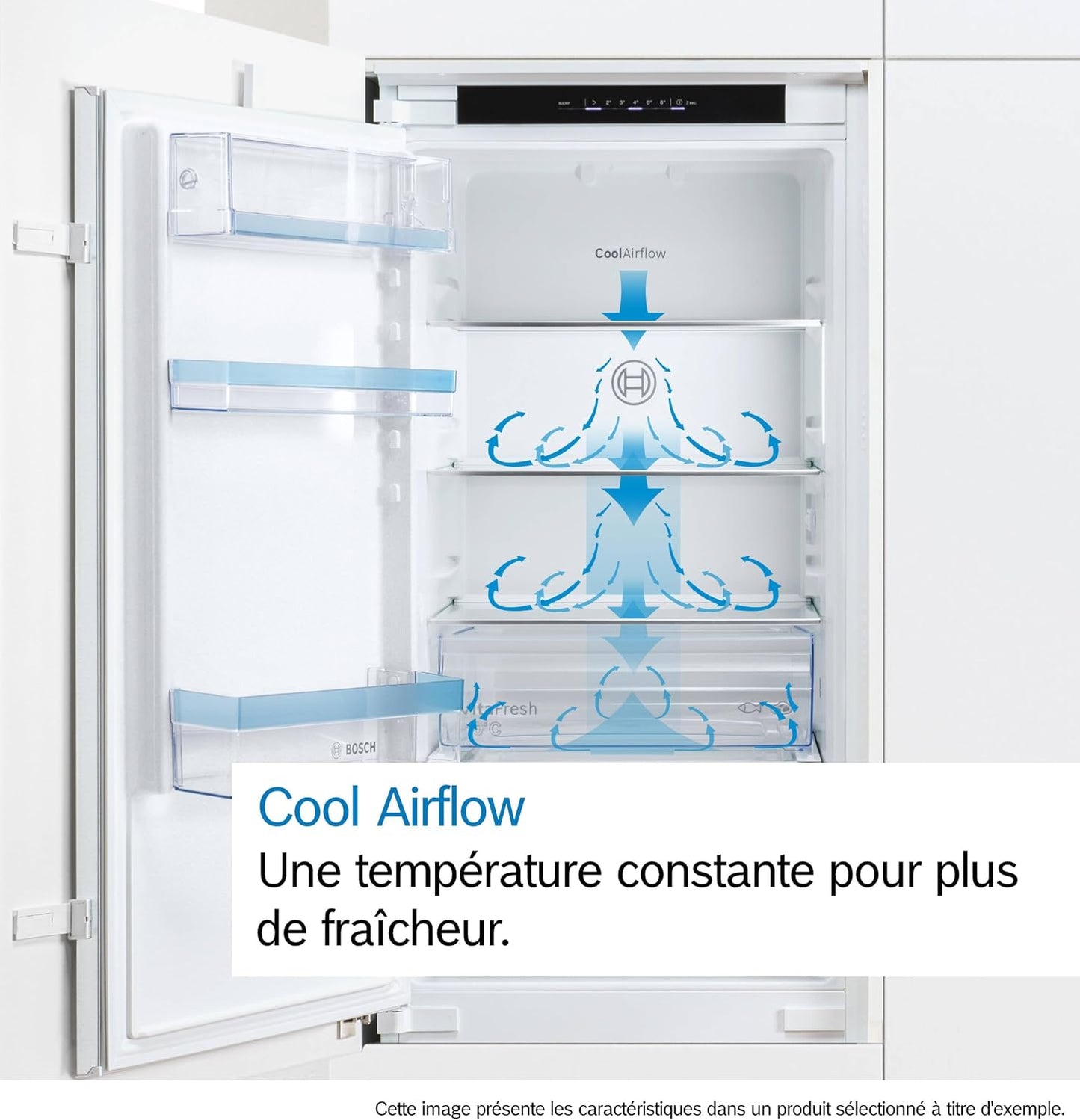 Bosch KIV865SE0 Série 2 - Réfrigérateur Combiné, Intégrable, Lowfrost | 177.2 X 54.1 Cm, Cool Airflow, Éclairage LED, Fabriqué En Allemagne