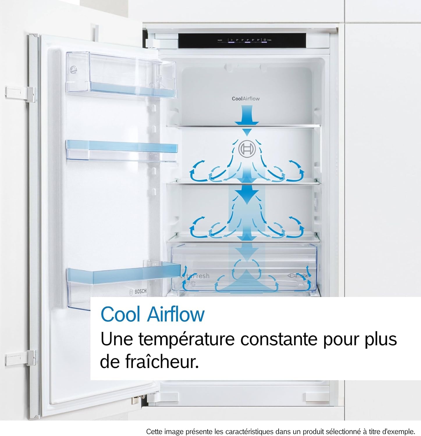 Bosch KIV865SE0 Série 2 - Réfrigérateur Combiné, Intégrable, Lowfrost | 177.2 X 54.1 Cm, Cool Airflow, Éclairage LED, Fabriqué En Allemagne