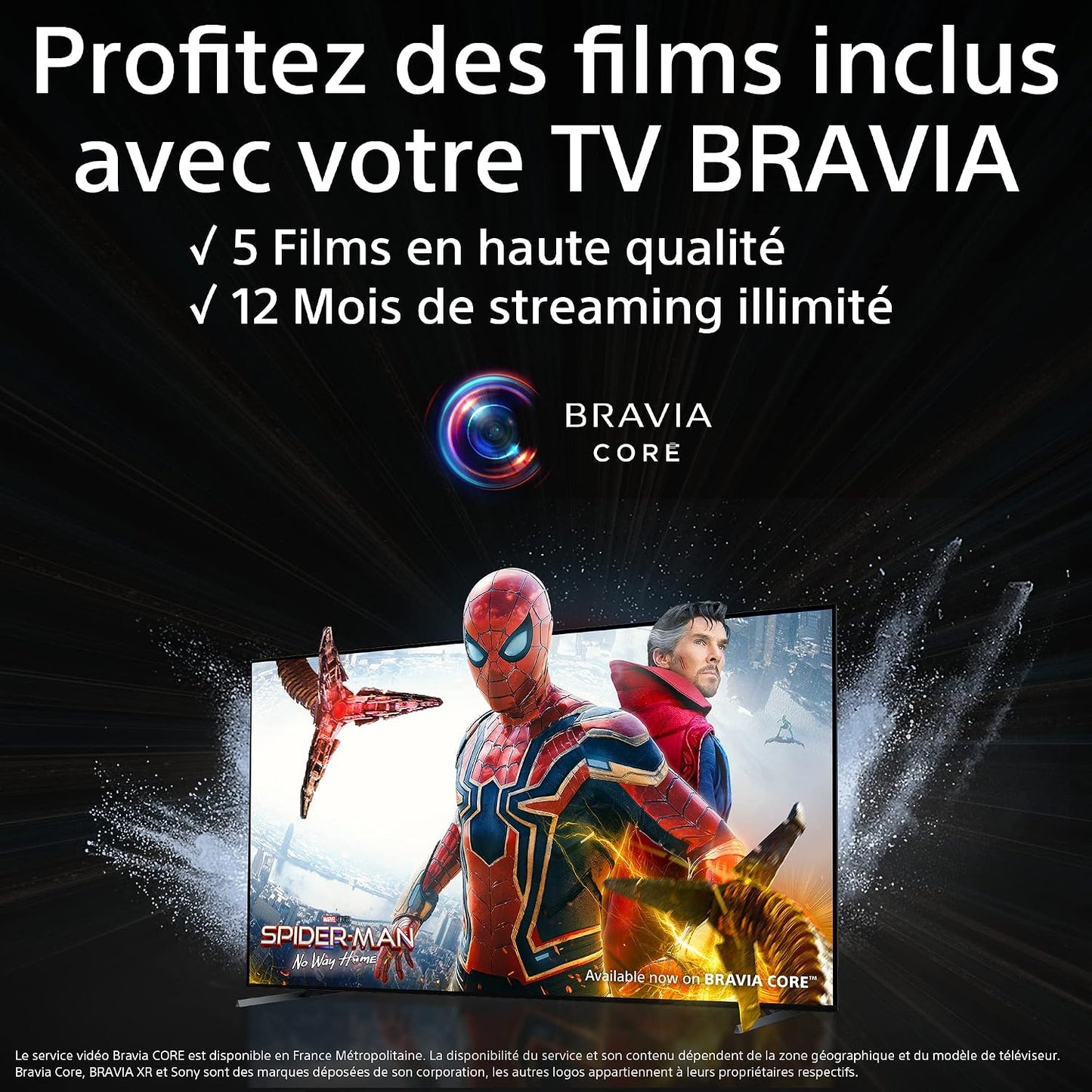 Sony TV Bravia KD-75X75WL : 4K Ultra HD LED | HDR | Google | Pack ECO | BRAVIA Core -Design Signature Sony [Classe Énergétique F]