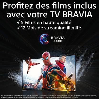 Sony TV Bravia KD-75X75WL : 4K Ultra HD LED | HDR | Google | Pack ECO | BRAVIA Core -Design Signature Sony [Classe Énergétique F]