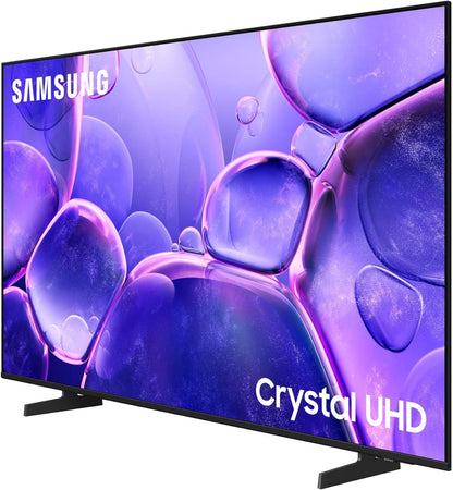 TV 85 Pouces Crystal UHD 85U8075F 4K Smart TV, Bluetooth, Wifi, Airplay, Crystal Processor 4K, HDR, Q-Symphony, Knox Security, Gaming Hub, Bixby, Applications Opérateurs Intégrées
