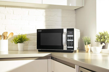 R-860S Micro-Ondes Combiné 25 Litres À Plateau Fixe - Argent