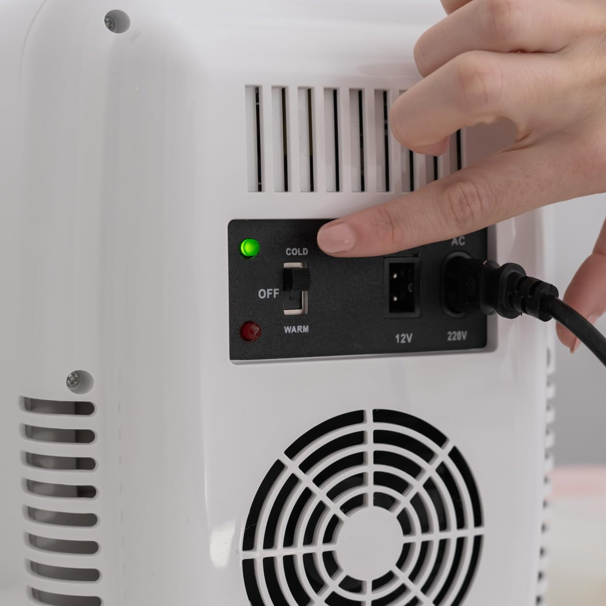 Mini Frigo 4L - Petit Frigo, Mini Frigo De Chambre 12V/220V, Mini Frigo Cosmetique, Fonction Chaud Et Froid, Refrigerateur Petit, Frigo Bar