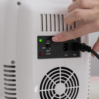 Mini Frigo 4L - Petit Frigo, Mini Frigo De Chambre 12V/220V, Mini Frigo Cosmetique, Fonction Chaud Et Froid, Refrigerateur Petit, Frigo Bar