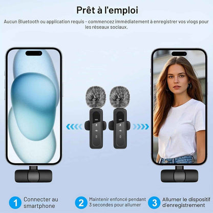Kit De Vlogging Pour Créateur De Contenu Youtube Pour Iphone/Android, Trépied De 178 Cm Avec Suivi Automatique Du Visage Pour Iphone, Avec Éclairage Et Microphones Sans Fil, Kit De Démarrage Tiktok
