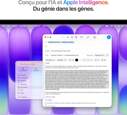 Macbook Neo 13″ 2026 Portable Avec Puce A18 Pro : Conçu Pour L’Ia Et  Intelligence, Écran Liquid Retina, Mémoire Unifiée 8 Go, SSD 256 Go, Caméra Facetime HD 1080P ; Argent