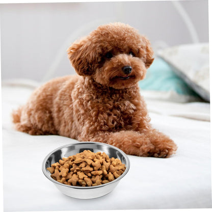 Lot De 5 Gamelles Pour Chat En Acier Inoxydable Bol De Nourriture Réutilisable Rond 5.51 in Récipient Alimentaire Pour Chaton Chiot Et Petit Animal Facile À Nettoyer
