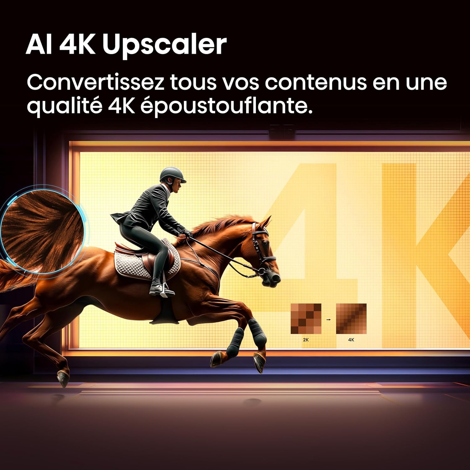 Hisense 43E7DS TV QLED 4K 43" (108 Cm) 2026 - Série E7DS - Dolby Vision IQ, Game Mode Plus, 120Hz HSR, Smart TV