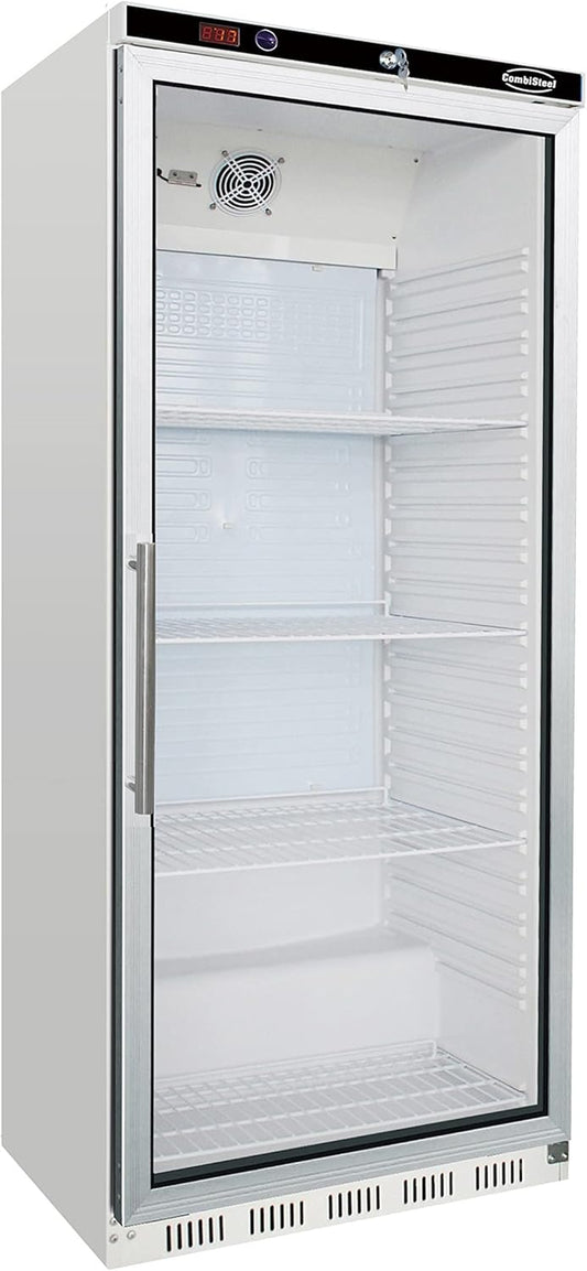 Armoire Réfrigérée Positive 570 L - Porte Vitrée - Combisteel - R600Ablanc Acier Peint1 Portevitrée