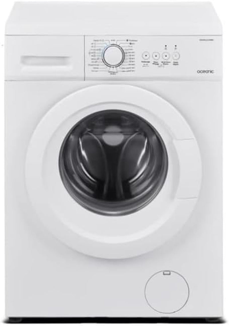 Lave-Linge Hublot OCEANIC - OCEALL610WS - 6 Kg - Largeur 59,5 Cm - 1000 Trs/Min - Blanc