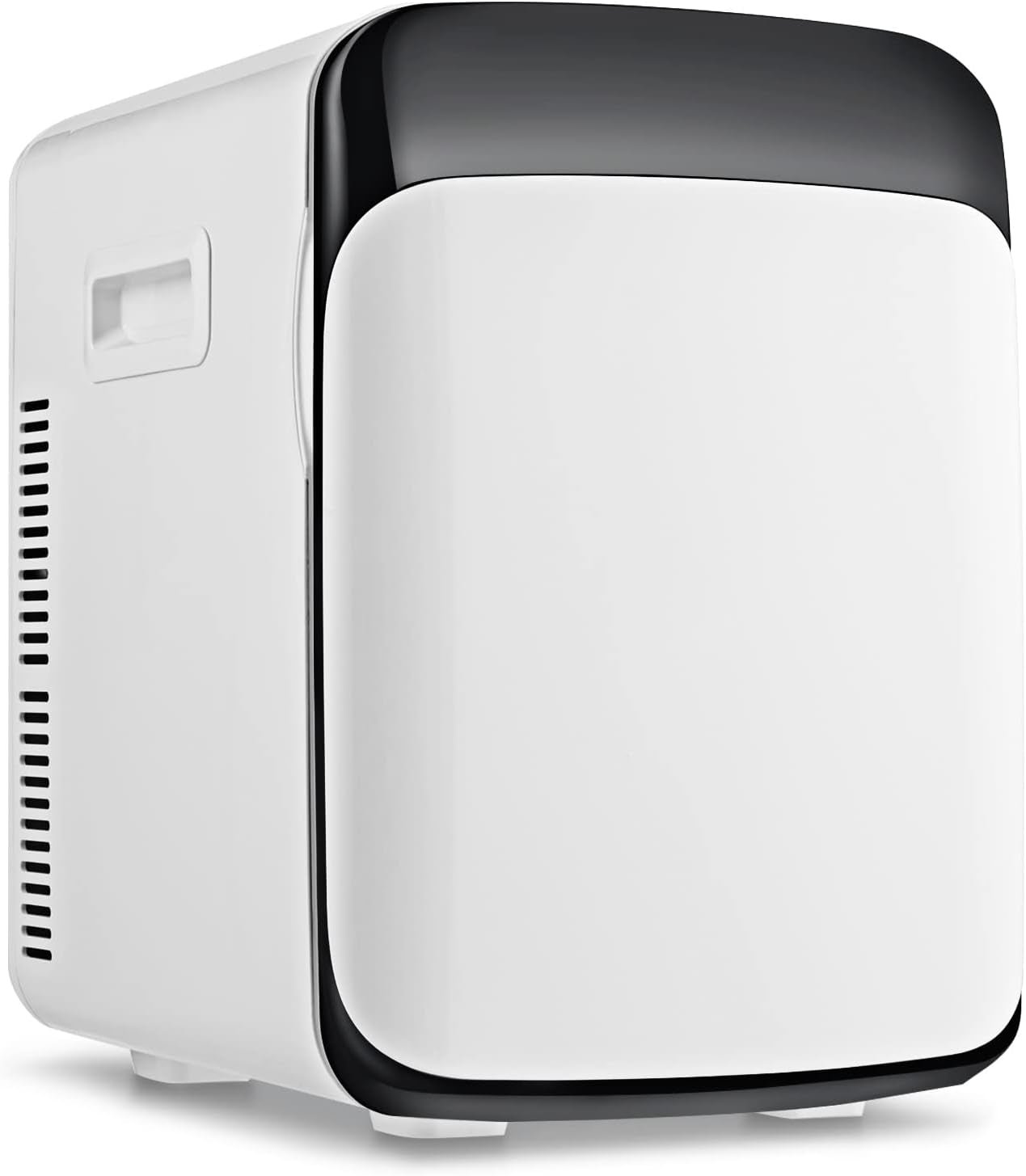 Mini Réfrigérateur 15L Portable -3 ℃ ~ 50 ℃ Pour Utilisation Ménager Automobile, Mini Frigo Réfrigerateur 1 Porte Avec Refroidissement Chauffage Pour Toutes Saisons (Blanc)