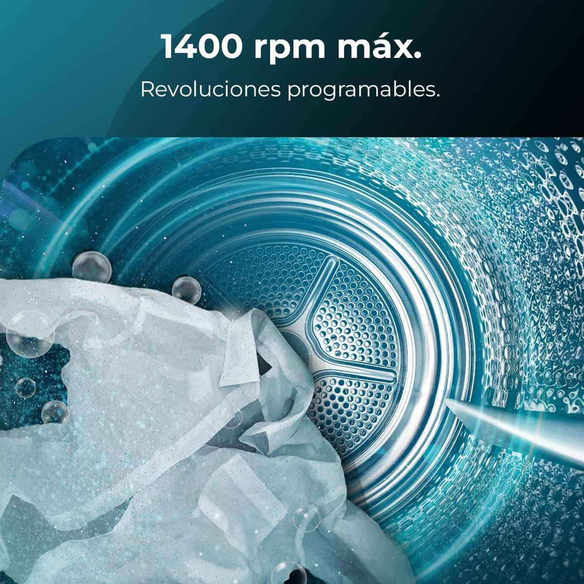 Lave Linge Frontal Bolero Dresscode 7150 Inverter A, Machine À Laver 7 Kg, 1400 Tr,Min, 12 Programmes, Classe A, Inverter Plus, Steam Max, Drum Clean, Départ Différé, Sécurité Enfant