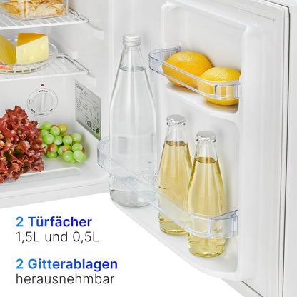 Bomann, Réfrigérateur 42L Blanc, Butée De Porte À Droite, Réversible, KB7346, Blanc