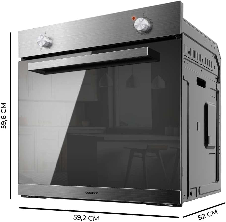 Four Encastrable Bolero Hexa C126000 Mirror A. 2800 W, Capacité De 77 L, 4 Fonctions, Steam Assist, Steam Easyclean, Cooling Fan, Triple Vitrage, Classe Énergétique A, Lumière Intérieure.