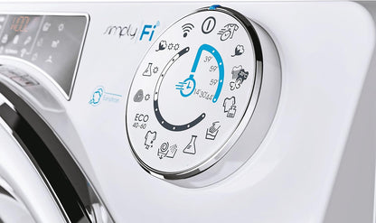 Rapidò ROW4964DWMCE/1-S Lave-Linge 9+6 Kg, 1400 Tours, Wi-Fi + BLE, Télécommande À Distance, Départ Retardé, Classe A, 60 X 58 X 85 Cm, Blanc