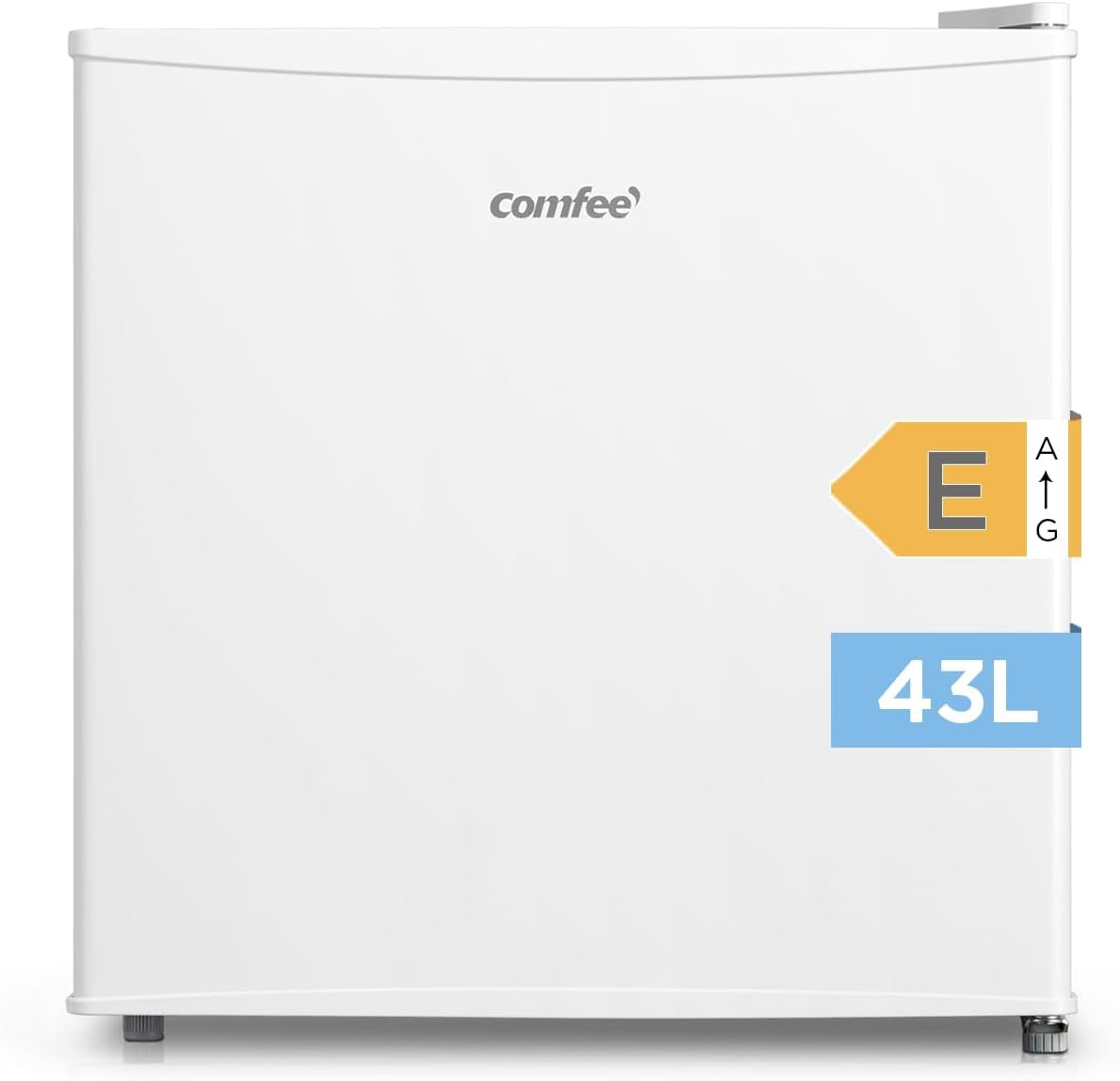 ' 43L, Mini Frigo De Chambre, Avec Chiller Box, Blanc | Contrôle De Température, Avec Compartiment Congélateur, Refroidissement Rapide, Petit Réfrigérateur Pour Chambre Et Bureau