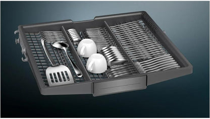 SX65ZX07CE, Iq500 Lave-Vaisselle Intelligent, Entièrement Intégré, XXL, Tiroir À Couverts, Fabriqué En Allemagne, Séchage Zéolithe, Extra Silencieux, Aquastop, Programme Court Variospeed, Avec
