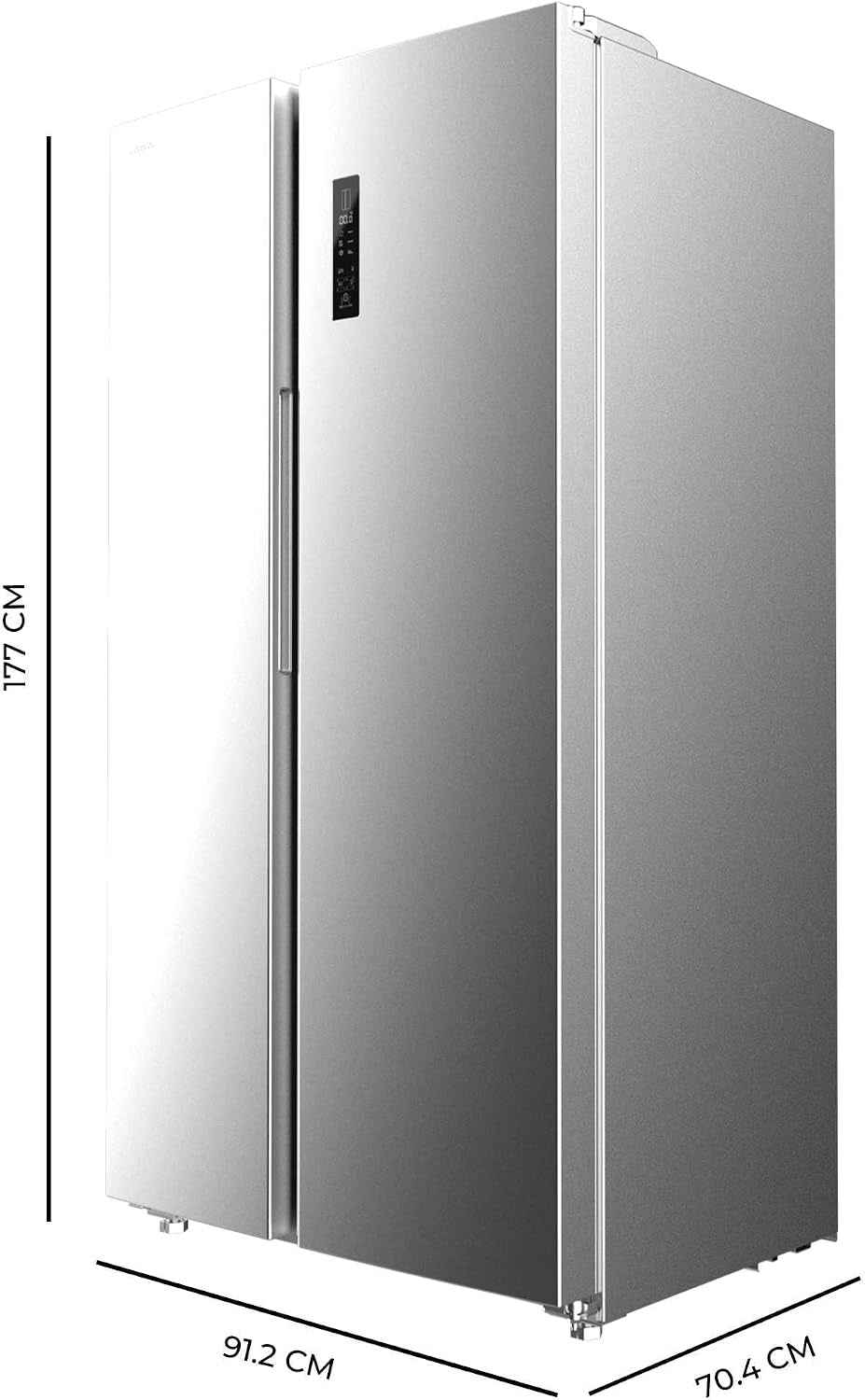 Réfrigérateur Américain Bolero Coolmarket SBS 562 Inox E. Réfrigérateur Inoxydable, 562L, Total No Frost, Inverter Plus, Multi Airflow, Refroidissement Rapide Et Congélation Rapide.