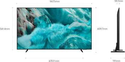 TV AI 43 Pouces QLED Q7FA 2025 4K Smart TV, Quantum Dots, Processeur Q4 AI Gen1, Wifi, Airplay, HDR, Q-Symphony, OTS Lite, Gaming Hub, Bixby, Application Opérateurs Intégrées