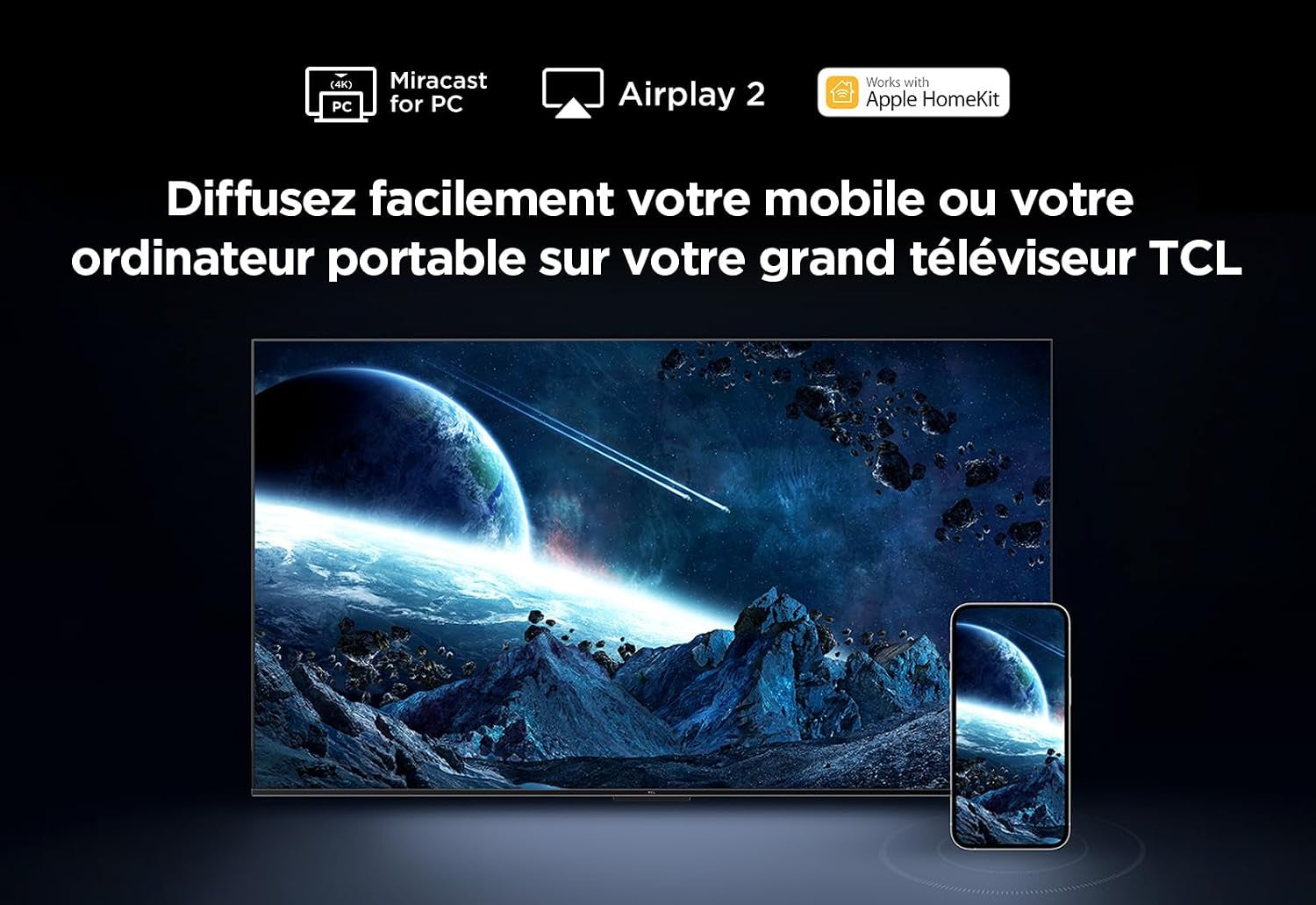 TCL 65PF650 65 Pouces 4K Ultra HD, HDR TV, Smart LED Fire TV (Dolby Vision, Dolby Atmos, DTS, HDR 10, Alexa Intégré, Airplay2, Miracast)