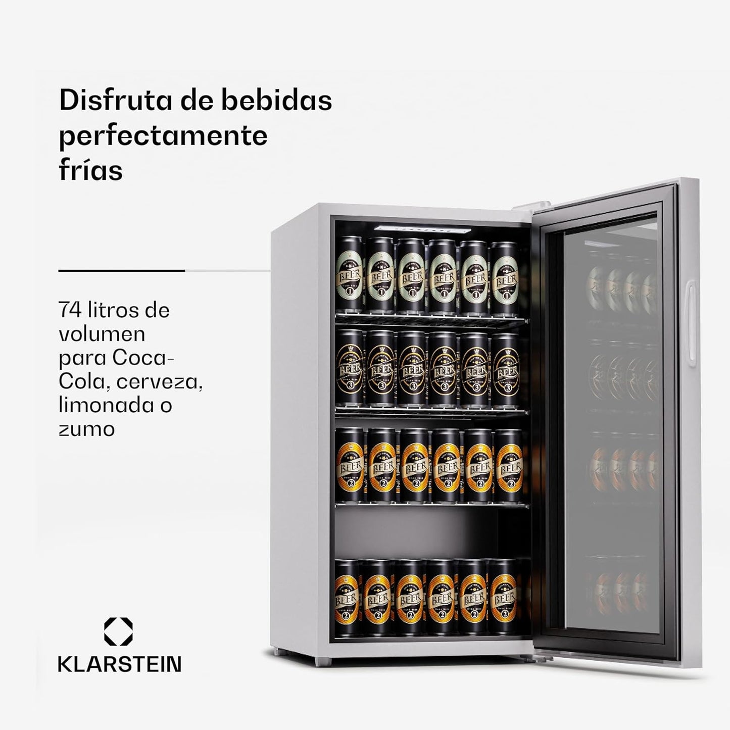 Mini Frigo De Chambre De 74L, Refrigerateur À Bière, Petit Frigo Top À Vin Portable Et Silencieux, Mini Bar Intérieur/Extérieur, Affichage LCD, 5-18°C, Minibar Avec Étagères Amovibles