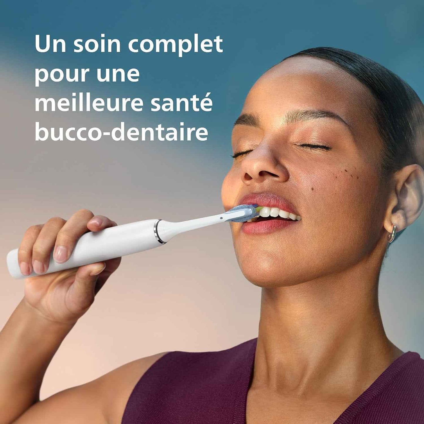 Diamondclean 9000 - Brosse À Dents Électrique, 4 Modes De Brossage, 3 Niveaux D'Intensité, Capteur De Pression, Connecté À L’Application, Étui De Voyage USB, Blanc, Modèle HX9911/27