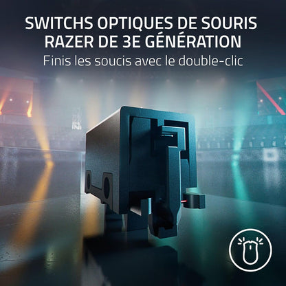 Razer Deathadder V3 Pro - Souris Esports Ergonomique Sans Fil Légère (Design Léger 63G, Capteur Optique Focus Pro 30K, Commutateurs De Souris Gen-3, Sans Fil Hyperspeed) Noir