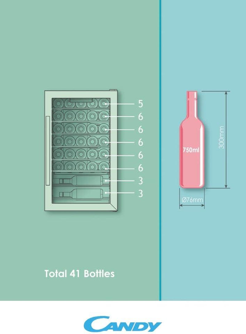 Candy CWC 150 ED/N Cantinetta Vino Con Compressore Libera Installazione Nero 41
