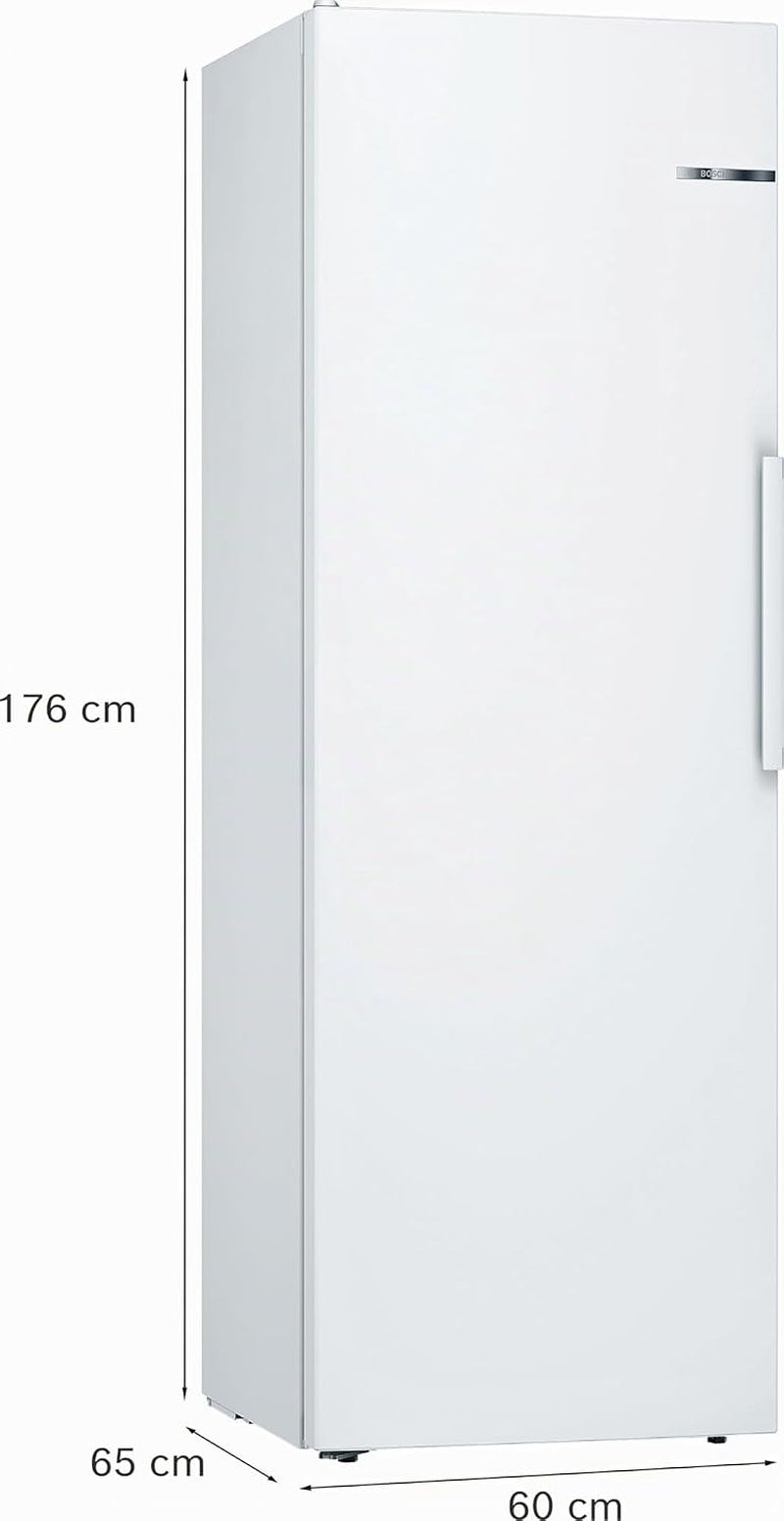 Bosch KSV33VWEP Série 4 - Réfrigérateur, Pose-Libre, Éclairage LED | 176 X 60 Cm, Blanc, Vitafresh, Technologie Intelligent Inverter, Fonction Super Réfrigération