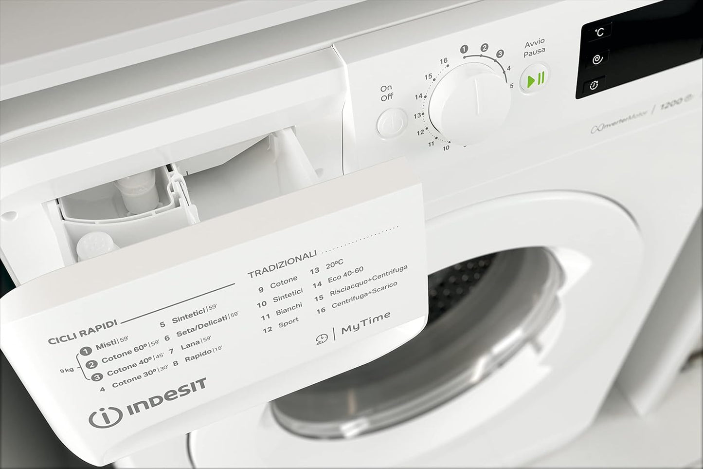 Lavatrice Libère L'Installazione Indesit MTWE 91285 W IT