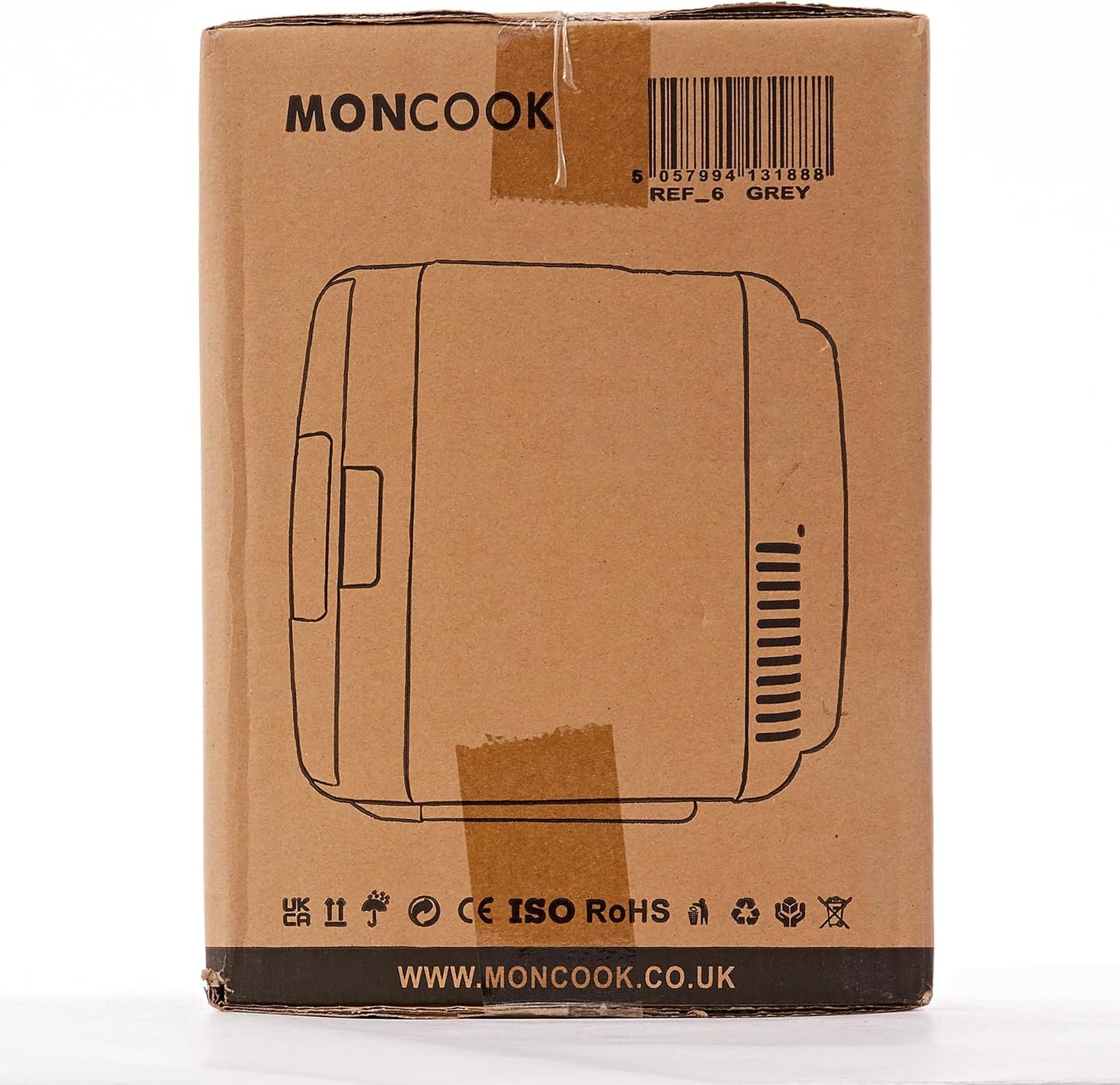 MONCOOK Mini Réfrigérateur - Mini Réfrigérateurs Portables Pour Les Soins De La Peau, La Médecine, La Nourriture Et Les Boissons - Fonction De Refroidissement Et De Réchauffement - 5L - Mono Gris