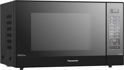 NN-GT46KBSUG Four À Micro-Ondes Et Gril Avec Plateau Tournant, 31 Litres, Aacier Inoxydable, 1000 W, Grill 1100 W, 24 Programmes Auto, Écran LCD, Capteur Genius, Menu Junior, Noir