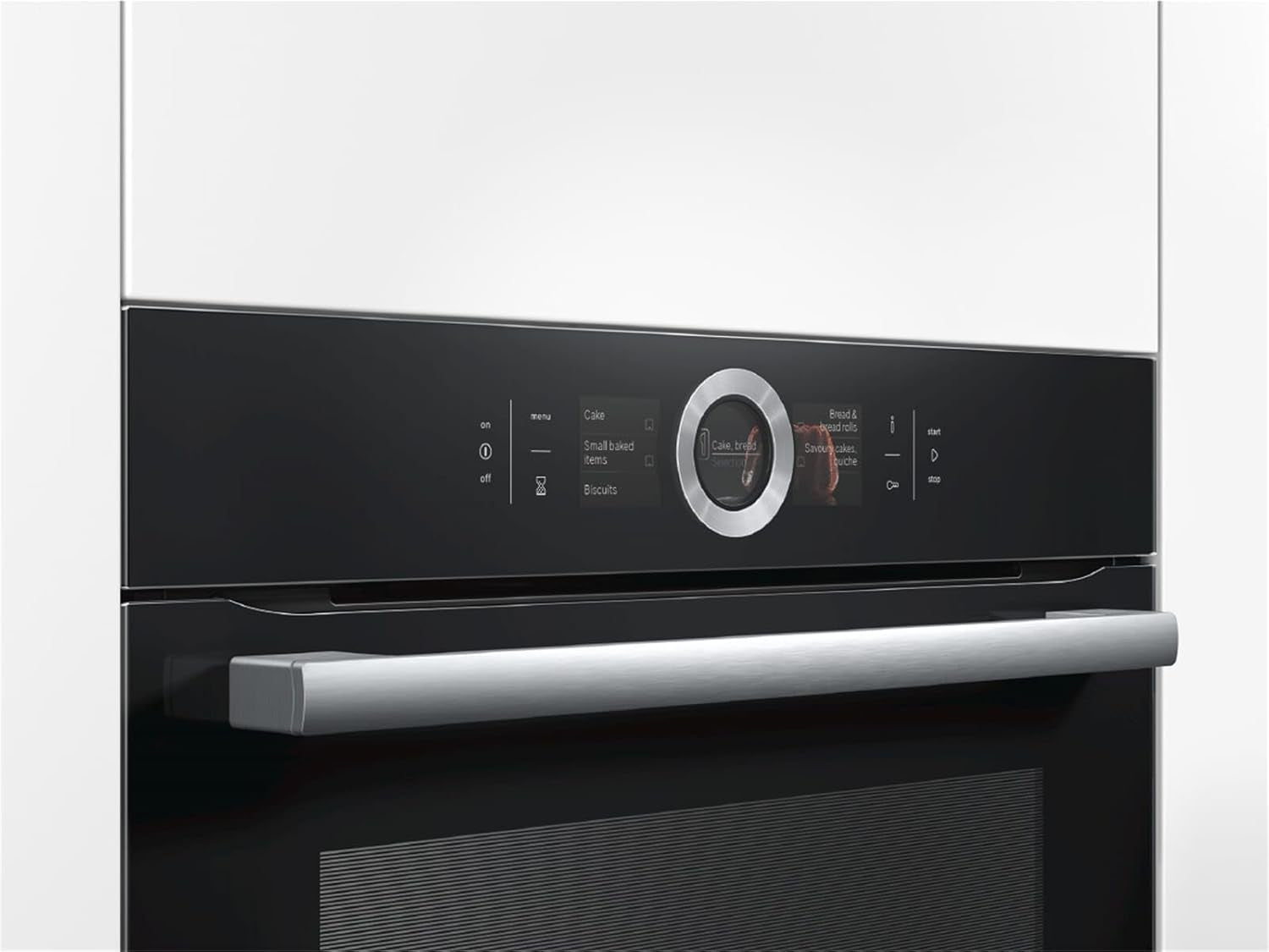 HBG676EB6 Serie 8 Four Électrique / A+ / 71 L / Gril Grande Surface / Plateau / Niveau De Pizza / Perfectroast & Perfectbake / Acier Inoxydable Noir