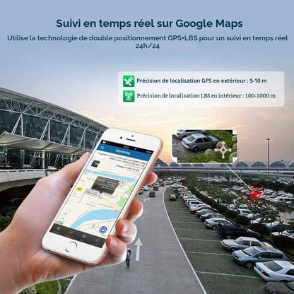 Traceur GPS Voiture TK905 Tracker Imperméable Avec Alarme De Géo-Clôture Étanche, Traqueur GPS Pour Voiture/Véhicule/Moto/Flotte, Montage Magnétique Et Batterie 5000Mah (90 Jours En Veille)