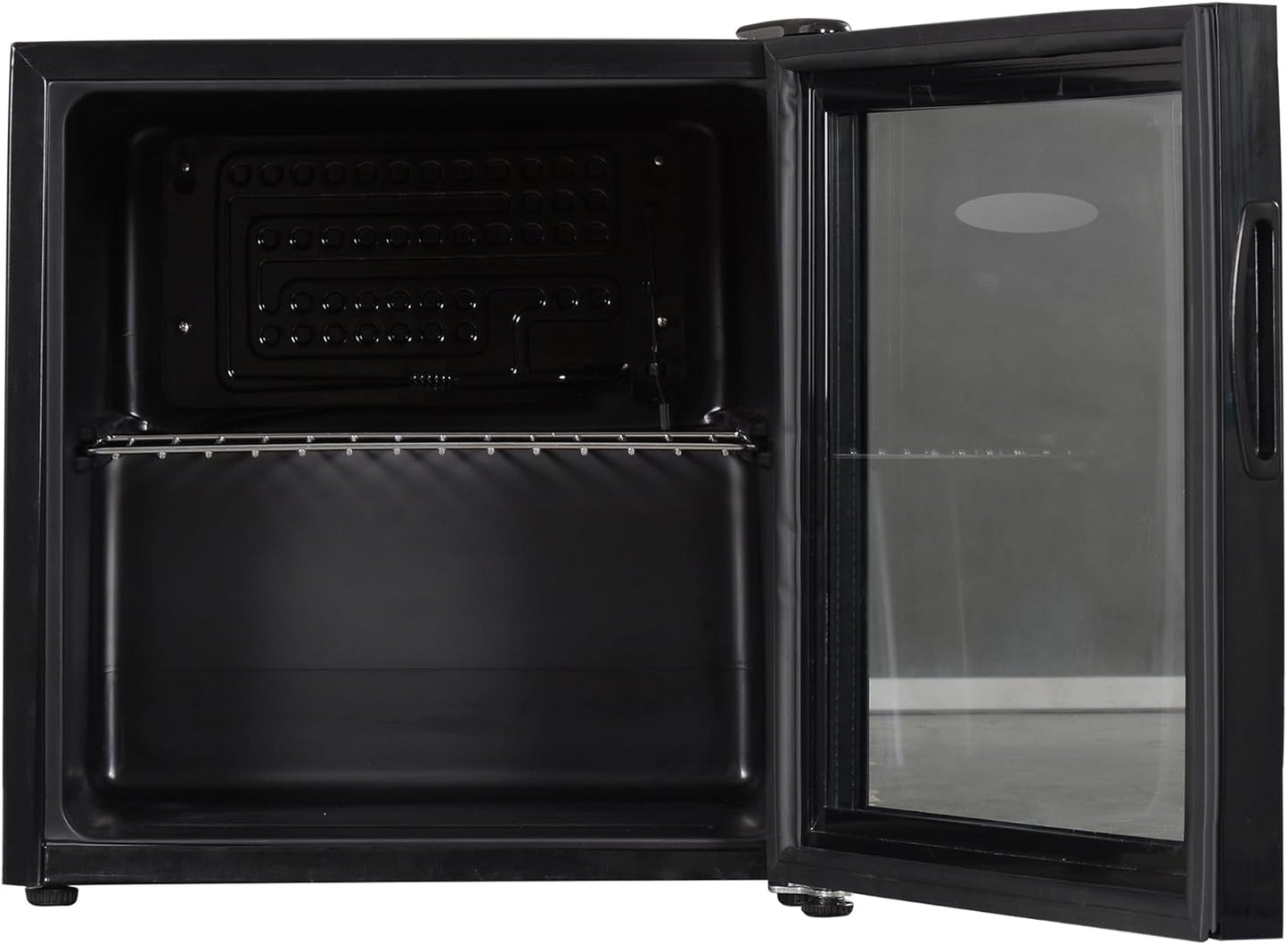 ICE KING DF48KE Mini Réfrigérateur De Table De 49 L Avec Porte En Verre, Respectueux De L'Environnement - Noir