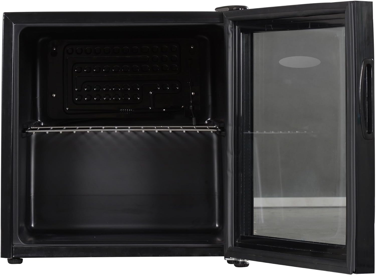 ICE KING DF48KE Mini Réfrigérateur De Table De 49 L Avec Porte En Verre, Respectueux De L'Environnement - Noir