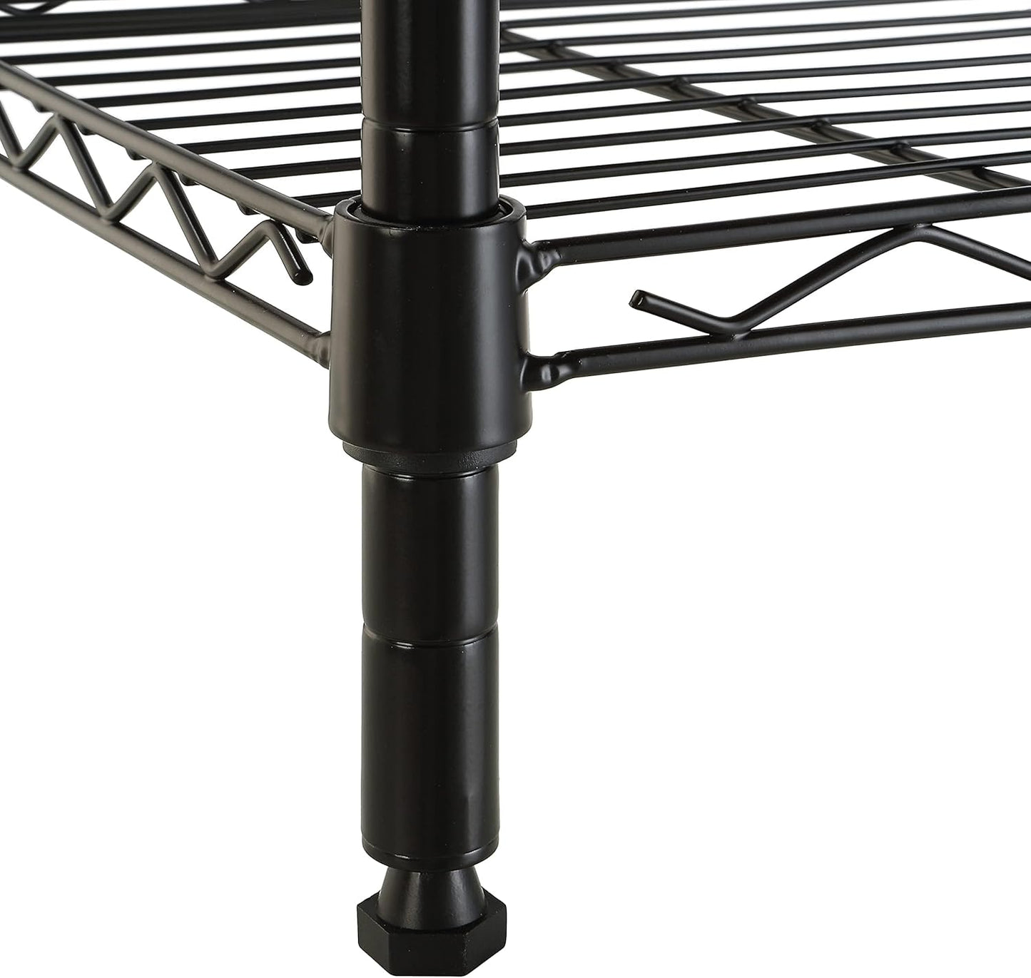 Meuble De Rangement Réglable À 5 Étagères, Noire, 40.6 X 40.6 X 137.2 Cm (P X L X H)