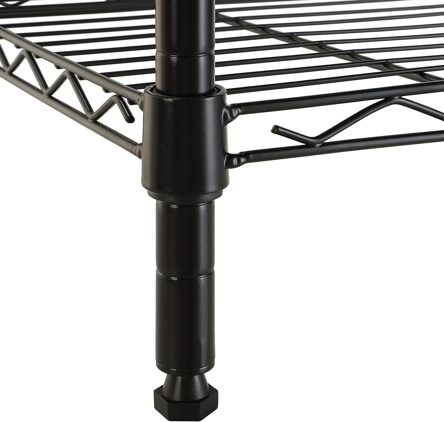 Meuble De Rangement Réglable À 5 Étagères, Noire, 40.6 X 40.6 X 137.2 Cm (P X L X H)