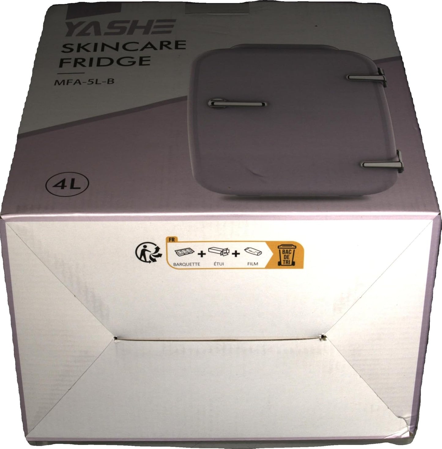 Mini Réfrigérateur 4 Litres Pour Cosmétiques, Boissons, 220 V AC/12 V DC, Thermoélectrique Refroidissement Et Réchauffement, Petit Réfrigérateur Pour Chambre À Coucher, Bureau, Dortoir, Voiture