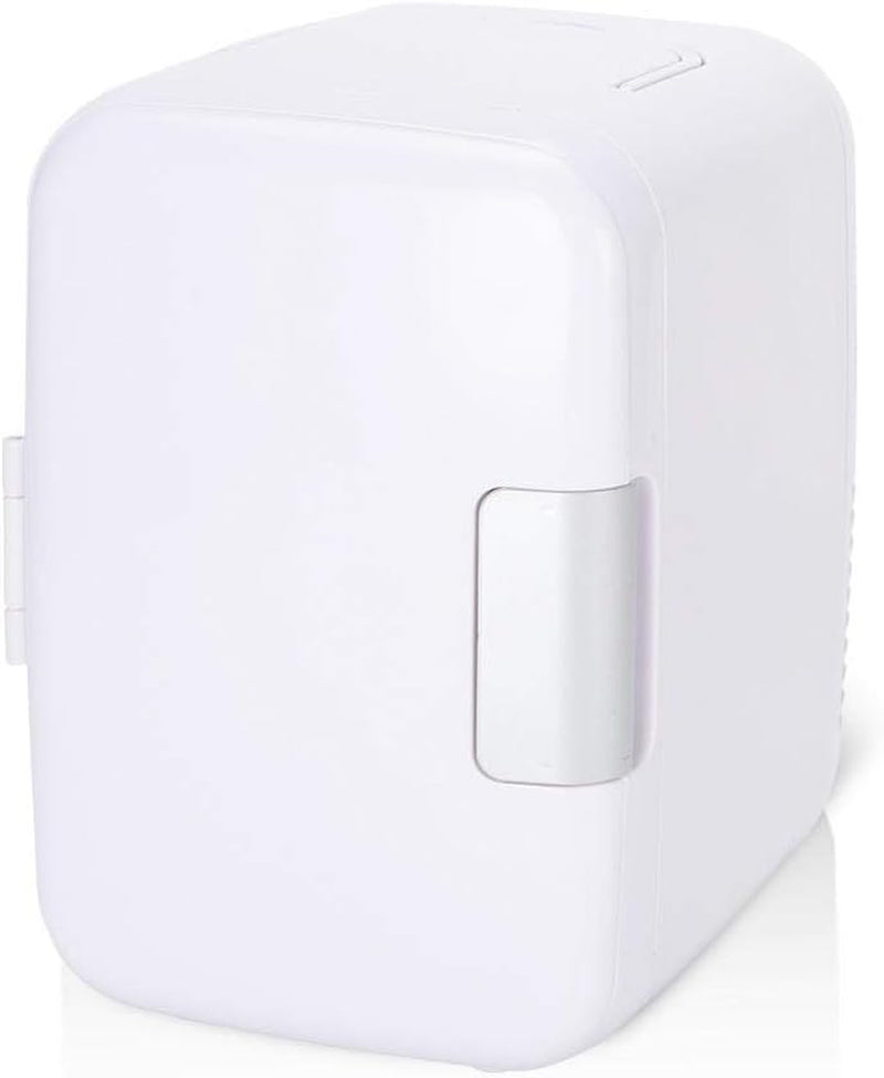 Mini Réfrigérateur De Voiture De Réfrigérateur 4 Litres/6 Bidons Refroidisseur Électrique Et Système Thermoélectrique Portatif plus Chaud Pour La Voiture(Blanc)