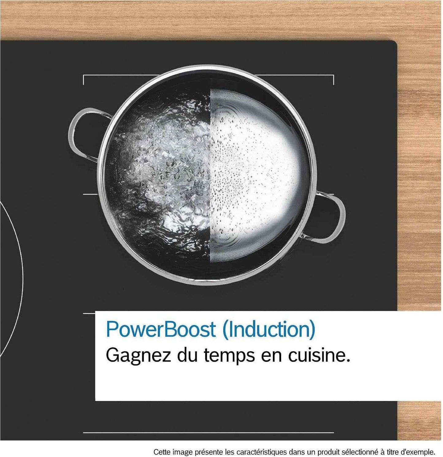 Bosch PVS63KHC1E Série 6 - Plaque Induction, Zone Combi-Induction | 60 Cm, Noir, 4 Foyers, Home Connect, Directselect, Ajustement Automatique De La Hotte, Timer Avec Fonction Arrêt