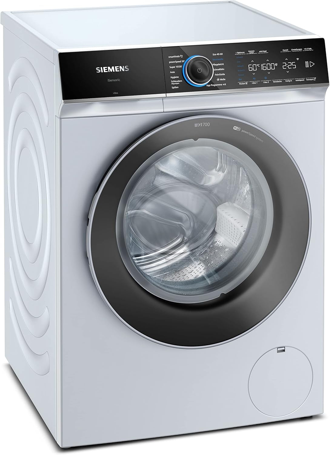 WG56B2A40 Iq700 Machine À Laver À Chargement Frontal Avec Capacité De 10 Kg, 1600 Tr/Min, Speedpack XL, Dosage Automatique I-Dos, Home Connect, Blanc, 60 Cm
