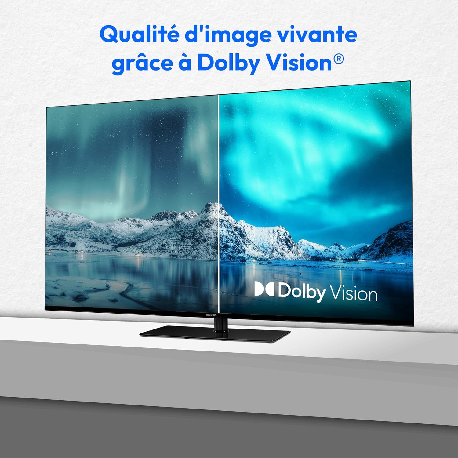 TV 43 Pouces 4K (107 Cm) Television (Smart TV 4K, Dolby Vision HDR, VIDAA Store, Prime Video, Disney+, DAZN, Paramount+, Hbbtv, PVR, Bluetooth, MD 843300)