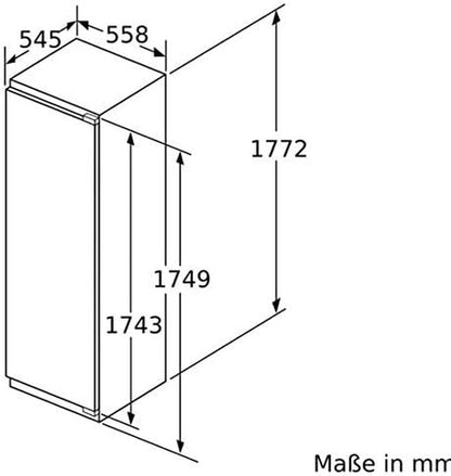 Iq500 KI82LADE0 Frigo Combine Intégré (Placement) 285 L E Blanc