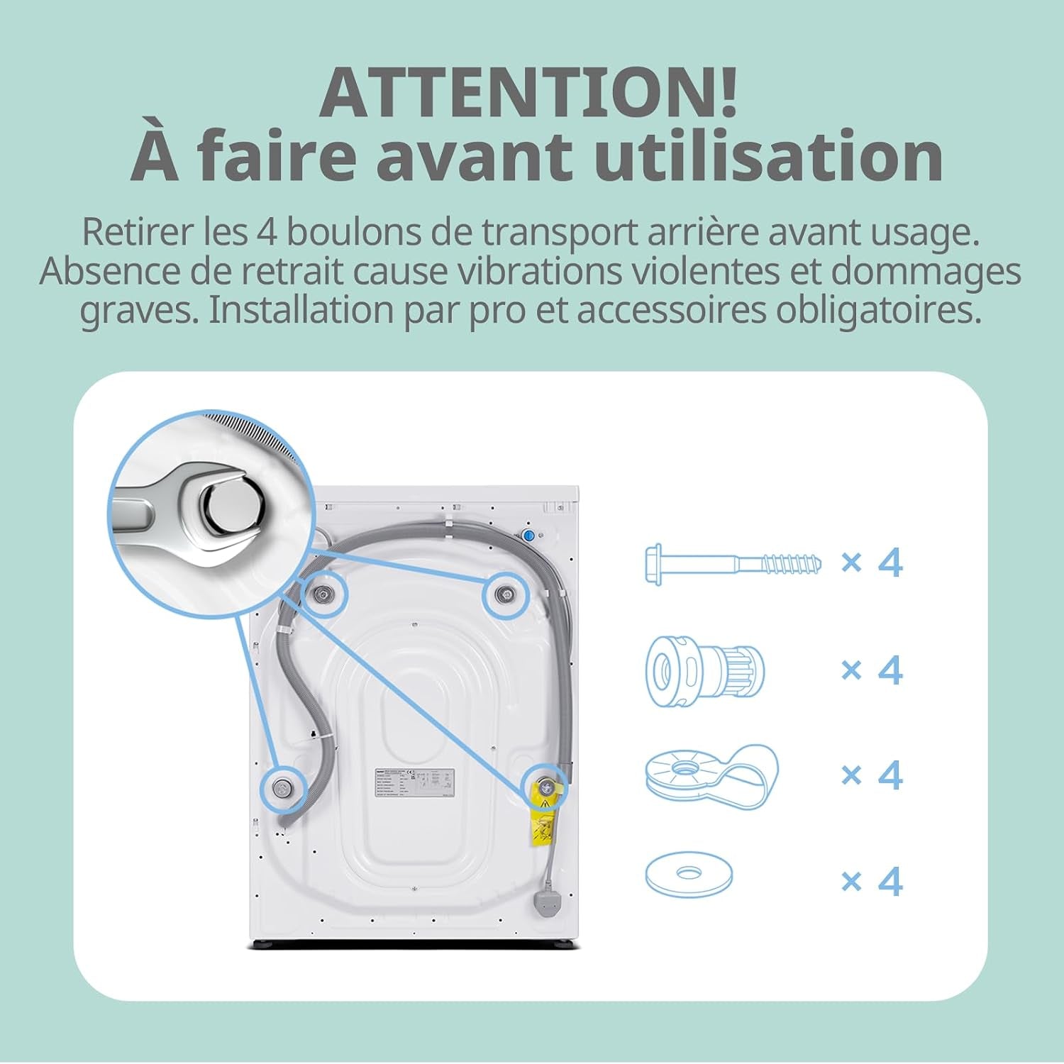 ' Lave-Linge 8KG Classe a Moteur BLDC 1400RPM Blanc CFE12EW80/W-FR | 15 Programmes, Prélavage, Lavage À La Lapeur, Lavage Rapide, Design Slim 48 Cm, Frontal Machine À Laver