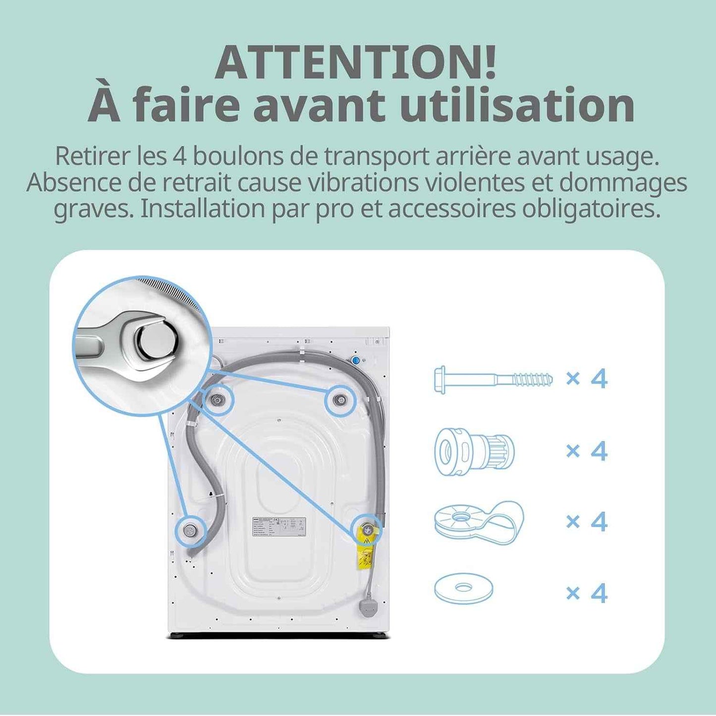 ' Lave-Linge 9KG Classe a Moteur BLDC 1400RPM Blanc CFE12EW90/W-FR | 15 Programmes, Prélavage, Lavage À La Lapeur, Lavage Rapide, Design Slim 50 Cm, Frontal Machine À Laver