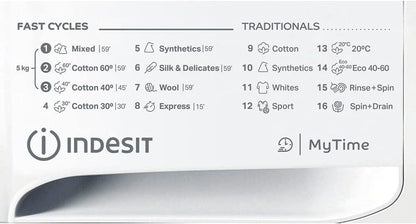 Indesit MTWSA 51051 W EE Machine À Laver Autonome Charge Avant 5 Kg 1000 Tr/Min Blanc